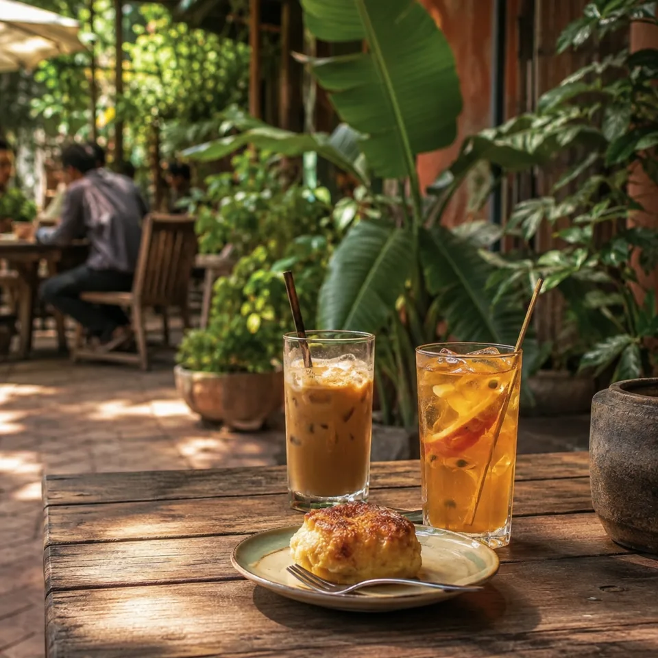 Góc sân ngoài trời